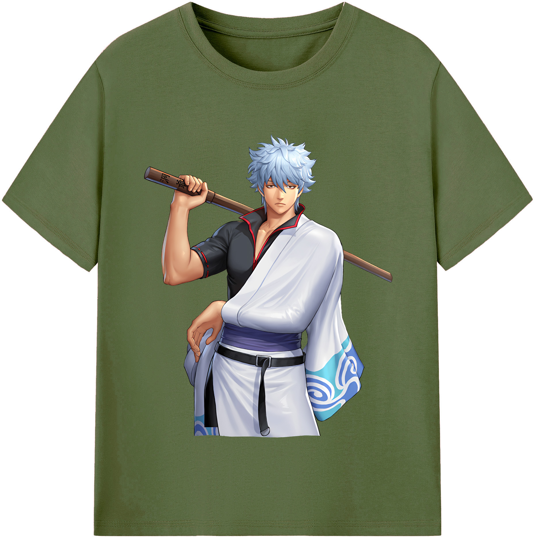 （画像用） ぎんたま 坂田銀時（さかたぎんとき） 神楽 志村新八（しむら しんぱち） GINTAMA Sakata Gintoki Kagura Shimura Shinpachi 綿100％半袖Tシャツ（フロントプリント）